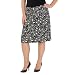 Merona® Plus Plus Fit Solutions Skirt with Short Lining - Ebony Print
