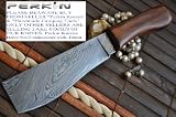 Custom Damascus Hunting Knife - Machete