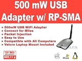 Alfa USB 500mW WiFI Adapter for Wardriving & Range Extension *Strongest on the Market*