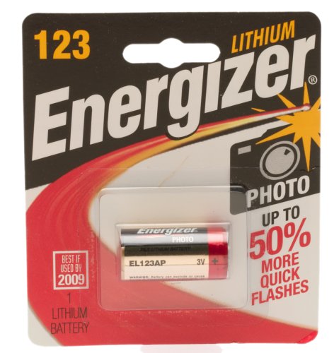 Energizer EL123APB 3-Volt Lithium Photo BatteryB00004TEYY