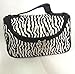 Fashion Zebra Pattern Lady Makeup Bag Women Portable Cosmetic Toiletry Bags Travel Storage Organizer by Unknown