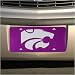 Kansas State Wildcats Purple Mirror License Plate