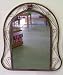 Metal Antique Style Wall Mirror Copper Color