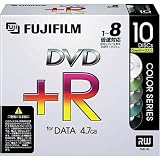 富士フイルム DVD+R(4.7GB)1~8倍速10ミリケース DD+R47DX10 8Xの画像
