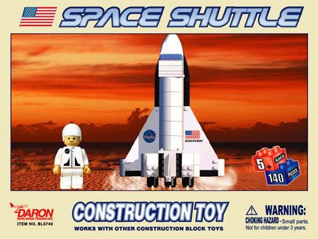 51BM7P2CXVL Space Shuttle 140 Piece Best Lock Construction Toy with Action Figure