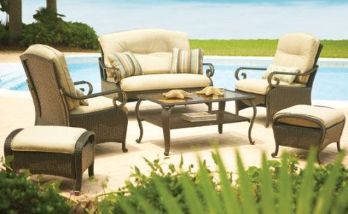 Bahia 6-piece Relaxation Set Relaxation Set Mahogany/gold