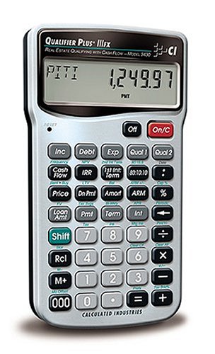 Calculated Industries 3430 Qualifier Plus IIIFX Real Estate Finance Calculator