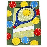 Racquet and Balls Garden Flag