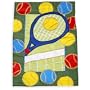 Racquet and Balls House Flag