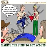 Making the Jump to Boy Scouts - 10x10 Quilt Square