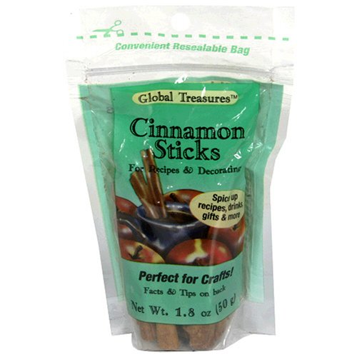 Global Treasures 3 Cinnamon Sticks, 1.8-Ounces (Pack of 24) by Global Treasures