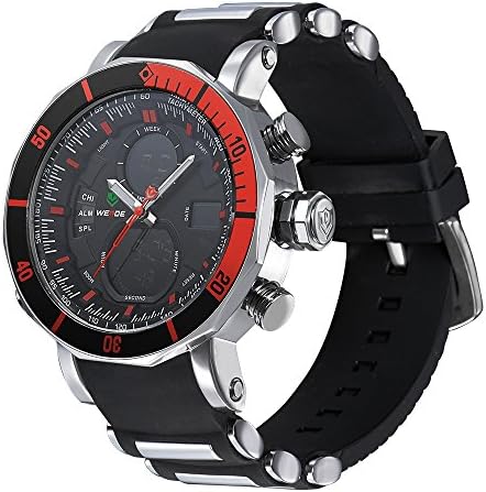 LOVEN Sports Men's Watch Military Army Led Digital Stainless Steel Wrist Watch