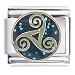 Celtic Spiral Italian Charms Bracelet Link