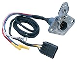 Hopkins Plug-In Simple 47165 4 Wire Flat To 6 Round Adapter (Metal)