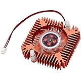 Copper Plated 55mm 2 Pin VGA Video Card Heatsink Cooler Cooling Fan