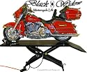 Black Widow Air Operated Premium Motorcycle Lift Table & Stand
