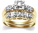 Jewelry : 10k Choice of White or Yellow Gold Diamond Bridal Set (1/4 cttw, I-J Color, I3 Clarity)
