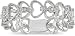 10K White Gold Diamond Heart Eternity Band