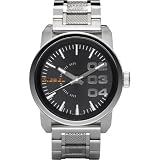 Diesel Watches Men's Stainless Steel Not-So-Basic Basic Analog Black Dial Watch