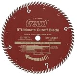 Freud LU85R009 9-Inch 72 Tooth ATB Ultimate Cut-Off Saw Blade with 5/8-Inch Arbor and PermaShield Coating