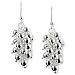 Sterling Silver Multi Ball Cluster Drop Earrings - Add Some Sparkle to Your Holidays