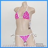 Butterfly Cheekhugger Bikini (Hot Pink Floral) C/D Cup