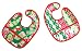 2 Red Hens Celebration Collection Bib Set-Stockings And Candy Canes