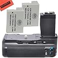 Battery Grip Kit for Canon Rebel T2i T3i T4i T5i Digital SLR Camera Includes Qty 2 Replacement LP-E8 Batteries + Vertical Battery Grip + More!!