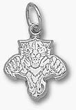 Florida Panthers 'Cat Logo' 1/2' Charm - Sterling Silver Jewelry