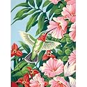 9 x 12 Hummingbird & Fuschia Paintworks