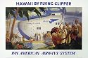 VINTAGE Pan American Poster "Hawaii By Flying Clipper Pan American Airways" by Frank Mackintosh