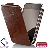 CAPDASE iPhone 3G & 3GS Capparel Protective Case: Forme, Dark Brown / Black ハンドメイド レザーケース ダーク・ブラウン / ブラック CPIH3G-10J1の画像