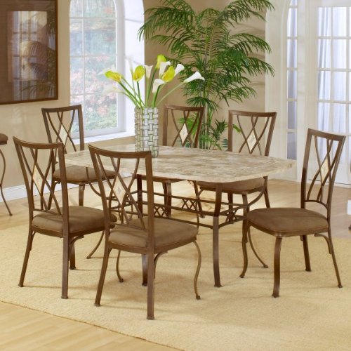 7 Piece Rectangle Dining Back Chairs