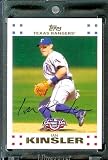 2007 Topps Opening Day #92 Ian Kinsler Texas Rangers - Mint Condition - Shipped in Protective Display Case !