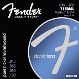 Fender 7150ML Pure Nickel Bass Guitar Strings