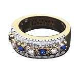 0.67 CT DIAMOND, SAPPHIRE RING