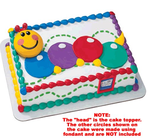 Baby Einstein Cakes - 2 Piece Re-Usable Licensed Cake Topper - Includes 1 Caterpillar Head... by Birthday Cake