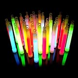 10 knallbunte fabrikfrische dicke Power Knicklichter in 5 veschiedenen Farben, 150 x 15mm im Komplettset. Ohne krebserregende Weichmacher (Phthalate)! Neueste Generation! Direktvertrieb vom Hersteller! Jetzt im BIG Sparpack!
