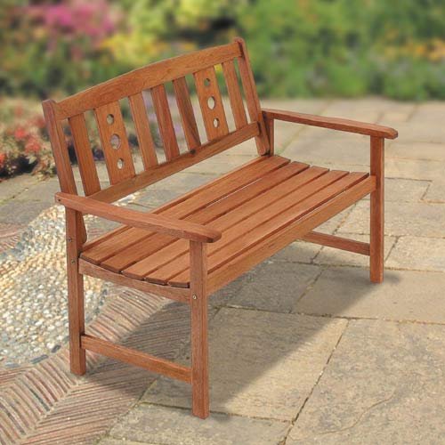 New Mexico 2 Seat Wooden Garden Bench