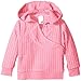 Zutano Baby Girls' Waffle Cozie Fleece Wrap Hoodie, Hot Pink, 24 Months