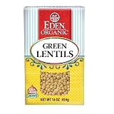 Eden Organic Green Lentils, 16-Ounce Boxes (Pack of 6)