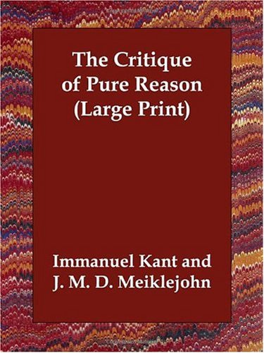 The Critique of Pure Reason