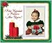 Feliz Navidad y Prospero Ano Nuevo Christmas Picture Frame Gift Candles
