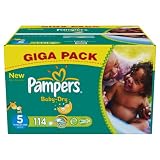 Pampers Baby Dry Couches Junior 11-25 kg Taille 5 Format Gigapack x 114