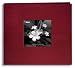 Pioneer 8 Inch by 8 Inch Postbound Silk Fabric Frame Cover Memory Book, Cranberry