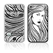 Girl Design Decorative Skin Decal Sticker for Apple 3G iPhone/ Apple iPhone 3GS 3G S