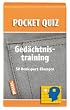POCKET-QUIZ: GEDAECHTNISTRAINING: 50 Konzentrations�bungen