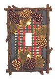 PINECONE Twig Single SWITCH PLATE switchplate cover