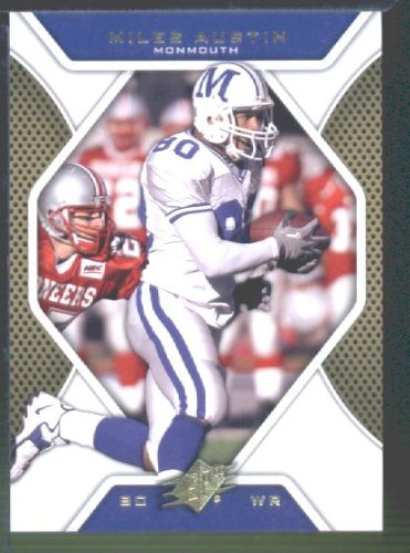 2010 Upper Deck SPx Football Card # 50 Miles Austin - Monmouth / Dallas Cowboys (NFL Trading Card in Screwdown Case)