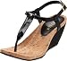 Lauren Ralph Lauren Women's Rosalia Thong Sandal,Black,7.5 M US